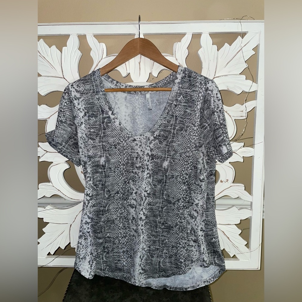 Snake print top By Z Supply